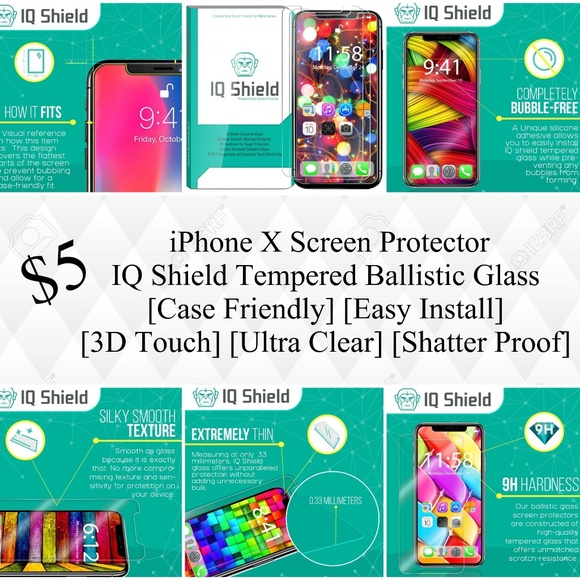 iPhone X Screen Protector NEW - Picture 1 of 7